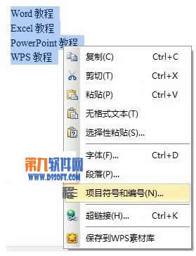 WPS����������ѡ��������ABCD