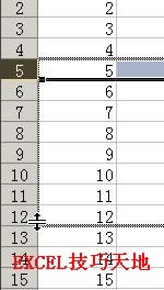 �����Excel�п��ٲ�����кͶ���_��վ