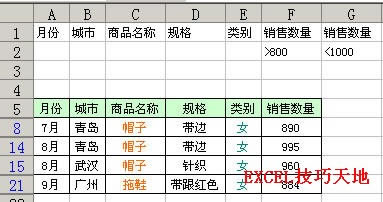 Excel�еĸ߼�ɸѡ�����̳�_��վ