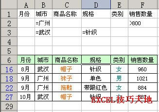 Excel�еĸ߼�ɸѡ�����̳�_��վ