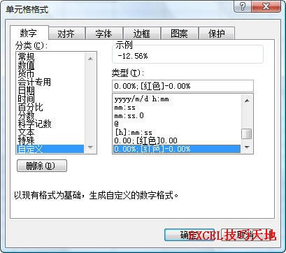 �����Excel�н����ٷֱ���ʾΪ��ɫ�����ַ���_��վ