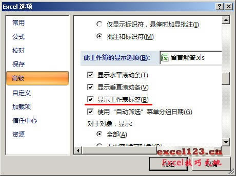 Excel�����ʾ���صĹ�������ǩ_��վ
