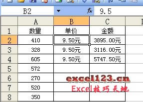 Excel ͨ���Զ��嵥Ԫ���ʽ����ֵ���ӵ�λ