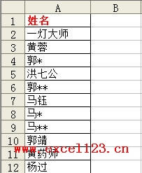 Excel���Ѹ��ɾ�������Ǻţ�*���ĵ�Ԫ��