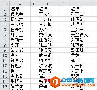 excel������ø߼�ɸѡ�ҳ������е���ͬ����