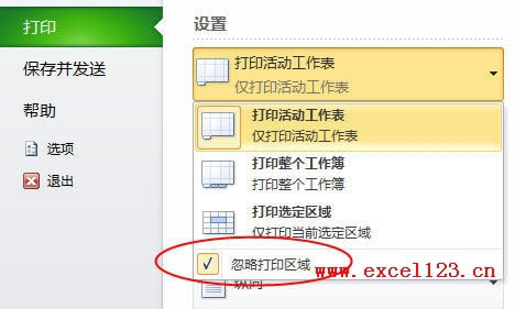 Excel2010��ӡ������ʱ���Դ�ӡ����