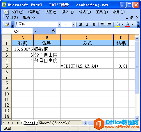 Excel��FDIST�������﷨���÷�