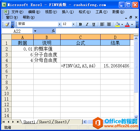 Excel��FINV�������﷨���÷�