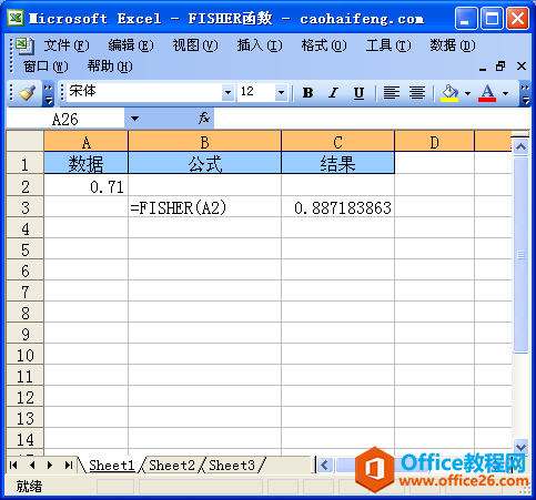 Excel��ʹ��FISHER����