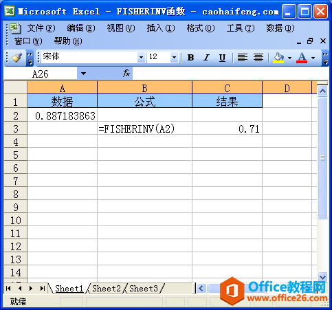 Excel��FISHERINV�������﷨���÷�