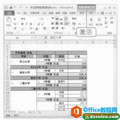 Excel 2010�е���Ƭ������