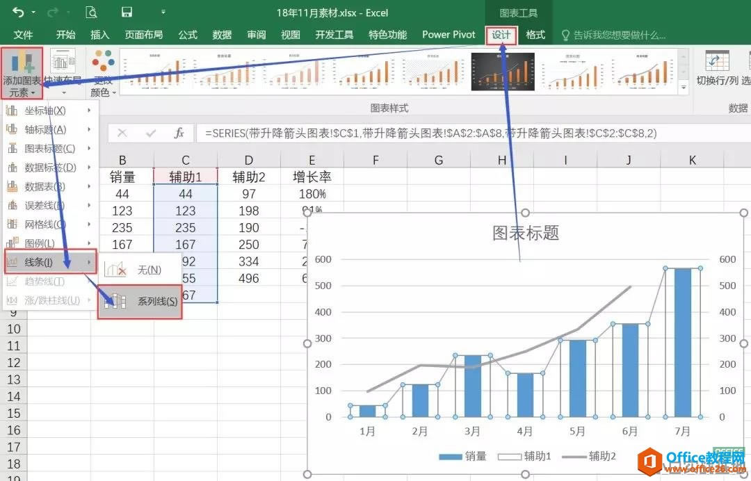 excel�����������½���ͷ������ͼ