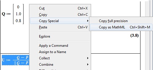 �����Maple��MathType֮��ת����ʽ