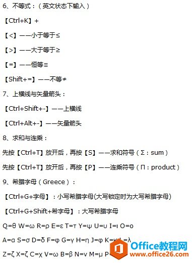 MathType��ݼ���ȫ