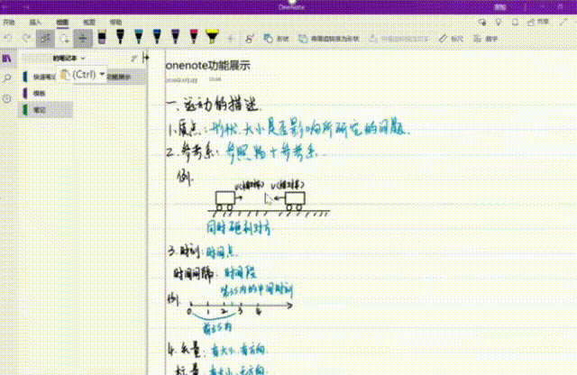 OneNote ���û�׼�ߣ��ɲ����ɾ������ռ�