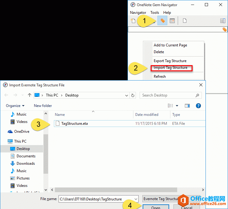 �����ɵ��� Evernote �༶��ǩ�� OneNote ��