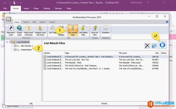 �б��� OneNote �����еĸ���