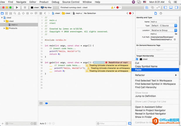 ��������� OneNote ճ��������뵽 Xcode �� Eclipse ʱ�����ֺ첨���߳�����