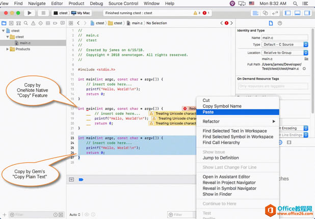 �ٴ�ճ������� Xcode�������ȷ�Ĵ���