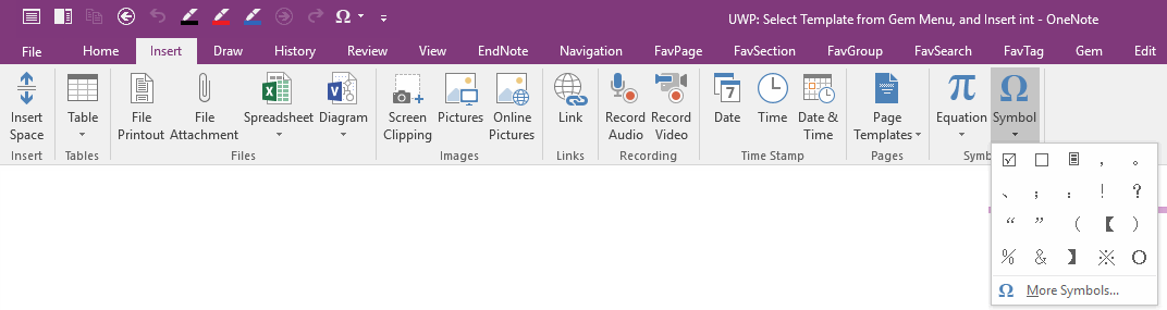 OneNote 2016 �����ӷ��Ź���