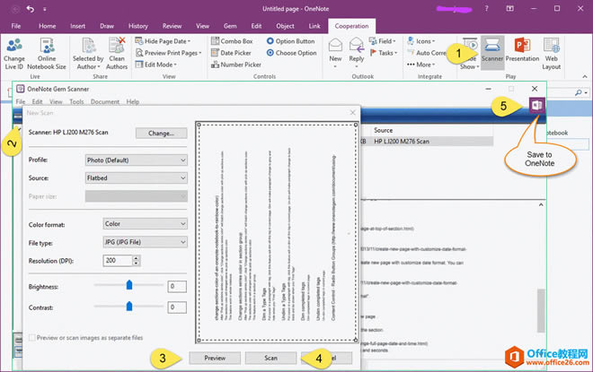 ��θ� OneNote 2016 �ָ�ɨ��ͼ����