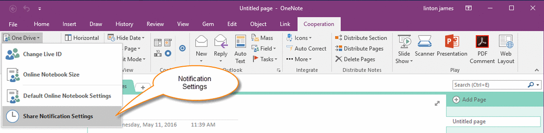 ������������ OneNote ���ʼ�֪ͨ��