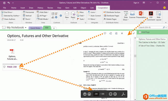 ֱ���� OneNote ���������ע PDF ����