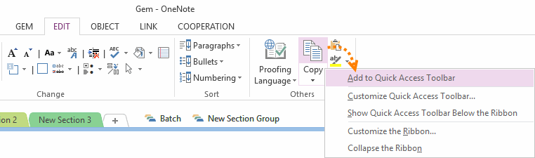 �������ظ� OneNote �������ÿ�ݼ���