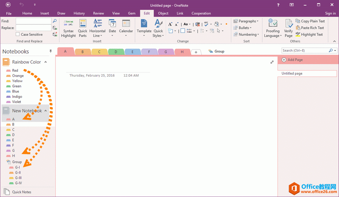���һ���òʺ� 7 ɫ���и��� OneNote �ʼǱ����з���