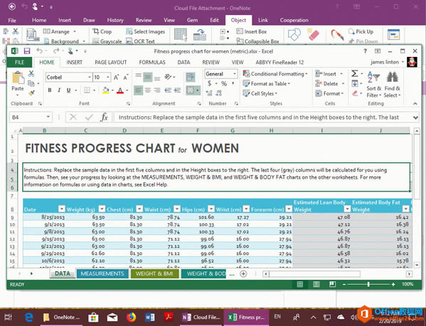 ���ֱ�Ӵ� OneNote 2016, 2013, 2010 ��ʹ�ñ����������Ƹ������б༭��