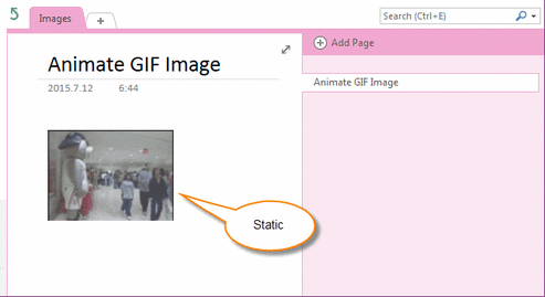 GIF ͼƬ�� OneNote ���Ǿ�̬��