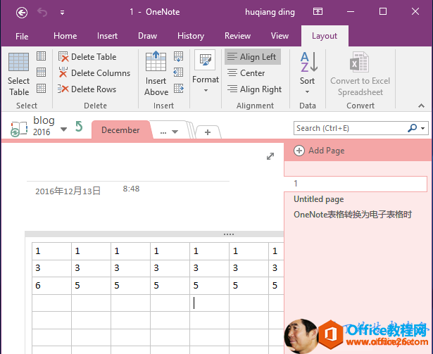 HomeInsertSelectTableSelectI - OneNoteDraw HistoryFormatInsertInserthuqiang dingReview ViewLayo utDelete TableDelete ColumnsDelete RowsDelete�� Align Left�� CenterAlign RightAlignment91SortConvert to ExcelSpreadsheetConvert13Eecember8:48Search (Ctrl��El+ Add PageUntitled page 