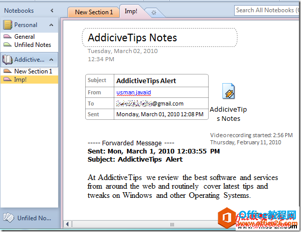 OneNote 2010���뱣�� �����̳�7