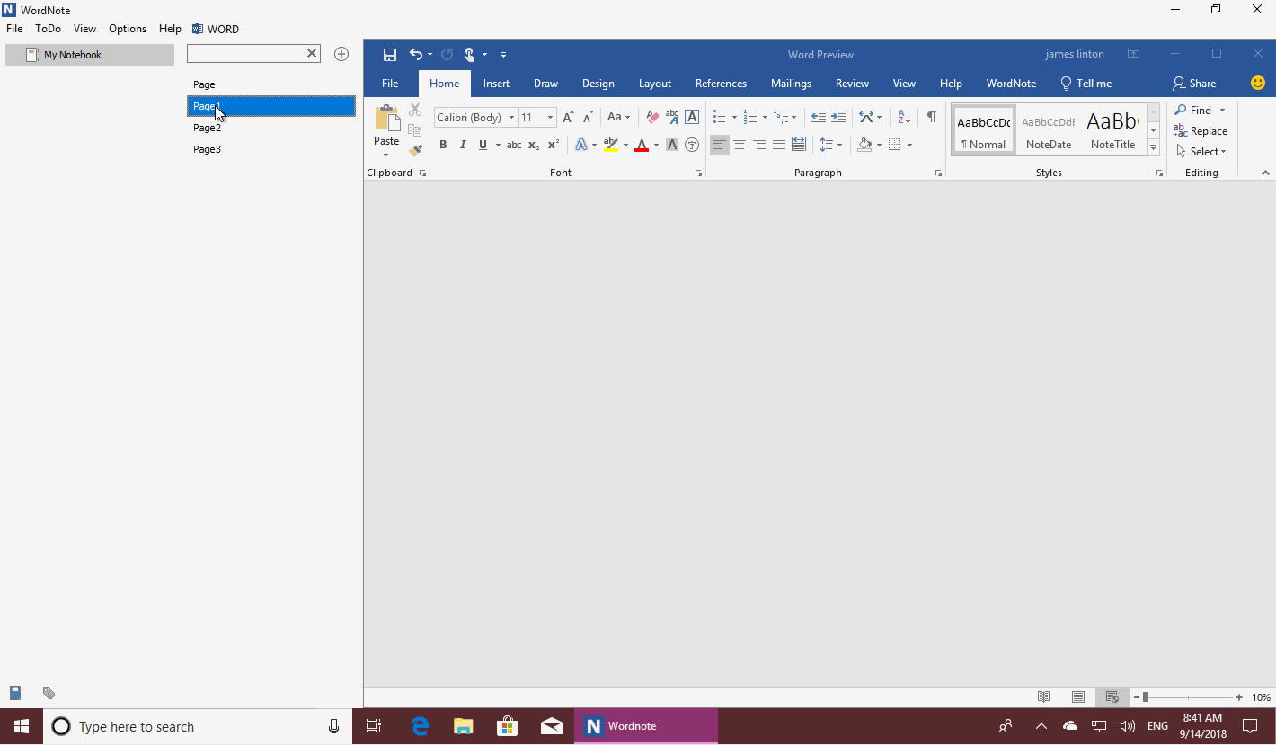 �� WordNote ҳ����м��ܡ��鿴�����ܣ��Ա���������ݡ�
