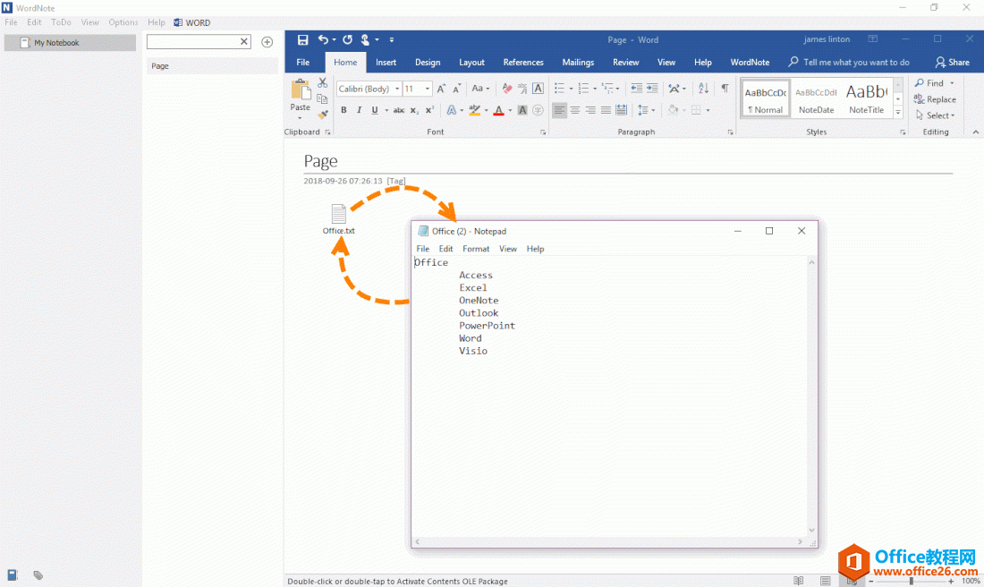 ��δ� WordNote �д򿪸������и��ģ��������ҳ��