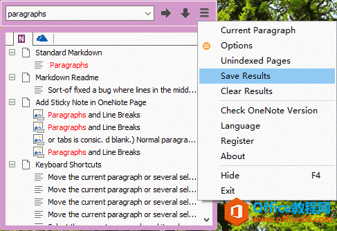 ���� OneNote ҳ�棬�������� 