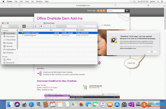 ��� PKG ��װ����װ OneMind for Mac OneNote