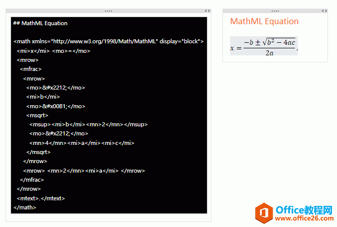 Markdown MathML ��ʽ