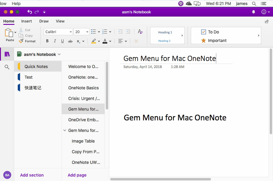 �����ʾ�� OneNote ҳ�����Ĵ�����ı��