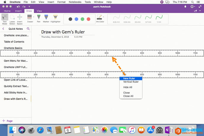 ���ʹ���䱦������� OneNote for Mac ������ͼ