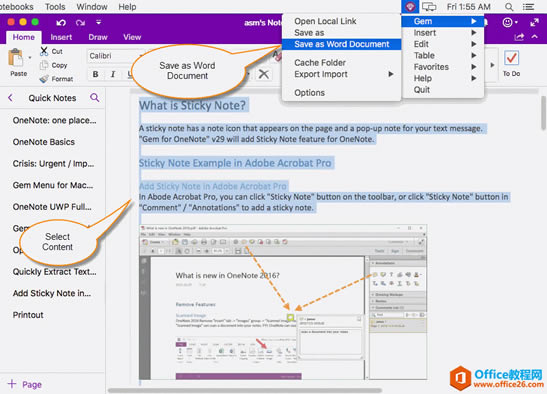 ѡ�����ݣ�ʹ���䱦�˵�������Ϊ Word �ĵ����� 