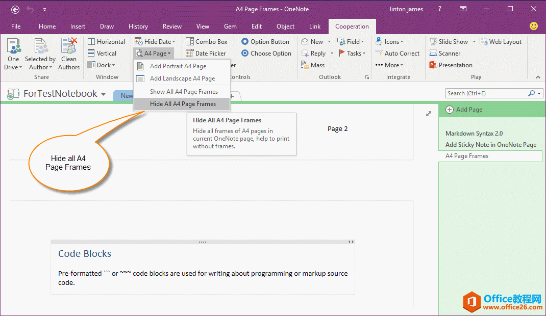 �������е� A4 ֽ�ű߿�