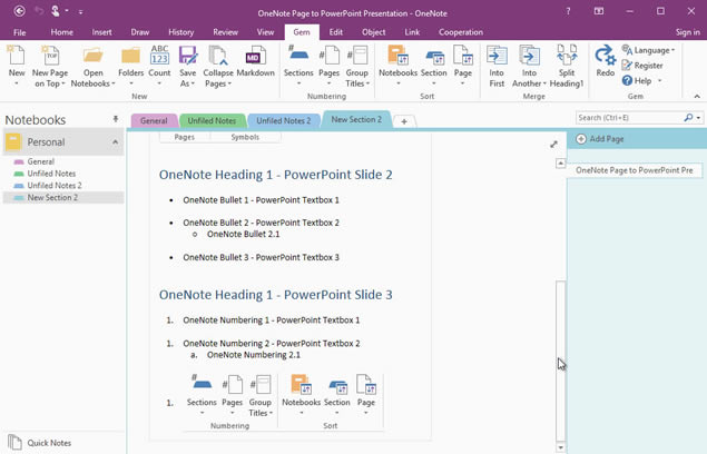 ͨ�����ֱʼ��䱦ת�� OneNote ҳ��Ϊ PowerPoint ��ʾ�ĸ塢�õ�Ƭ���ı���