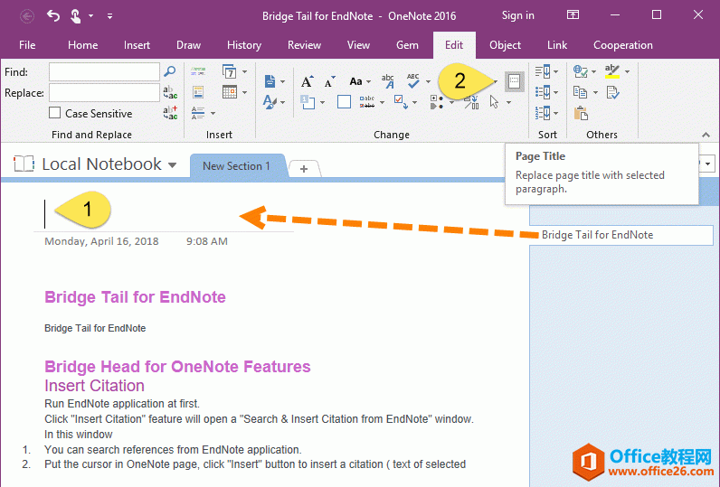 ���Ѹ�ٴ���������ȡ�������� OneNote ҳ�����