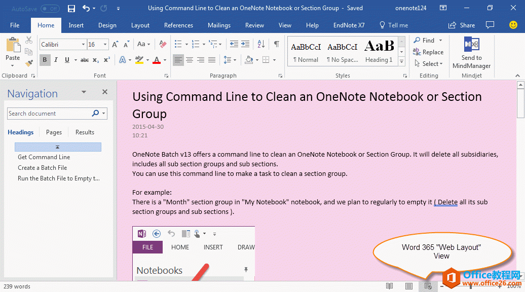 ��α��� OneNote ҳ��Ϊ Word �ĵ���������ҳ�汳��ɫ