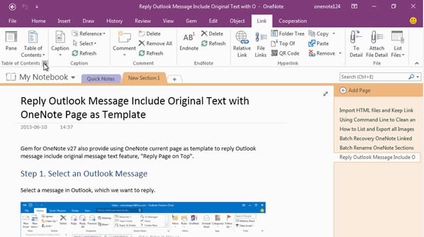 ��δ��� OneNote ���Ŀ¼��һ������������ӷ��ش�ٱ�ǩ