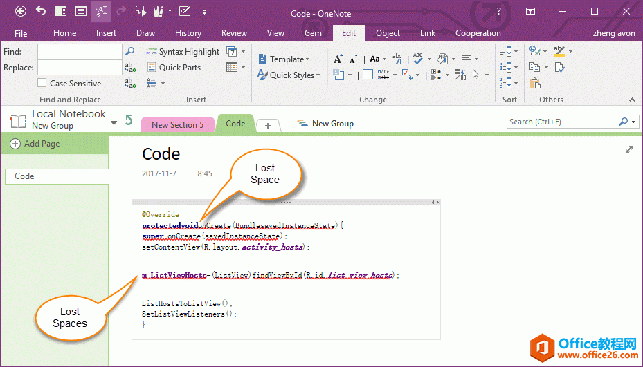 ��δ����� Android Studio ����ճ�����뵽 OneNote ��ʧȥ���пո����⣿