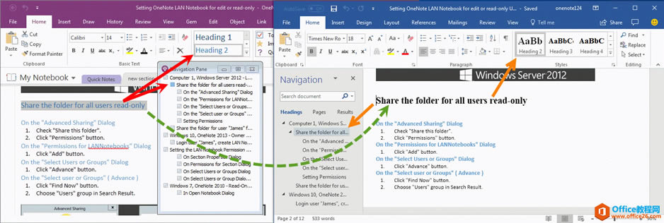 OneNote ������ʽ�� Word �ı�����ʽ