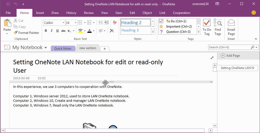 ��α��� OneNote ҳ��Ϊ��������ʽ�� Word Doc �ĵ�
