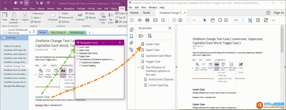 OneNote �ı���� PDF ����ǩ